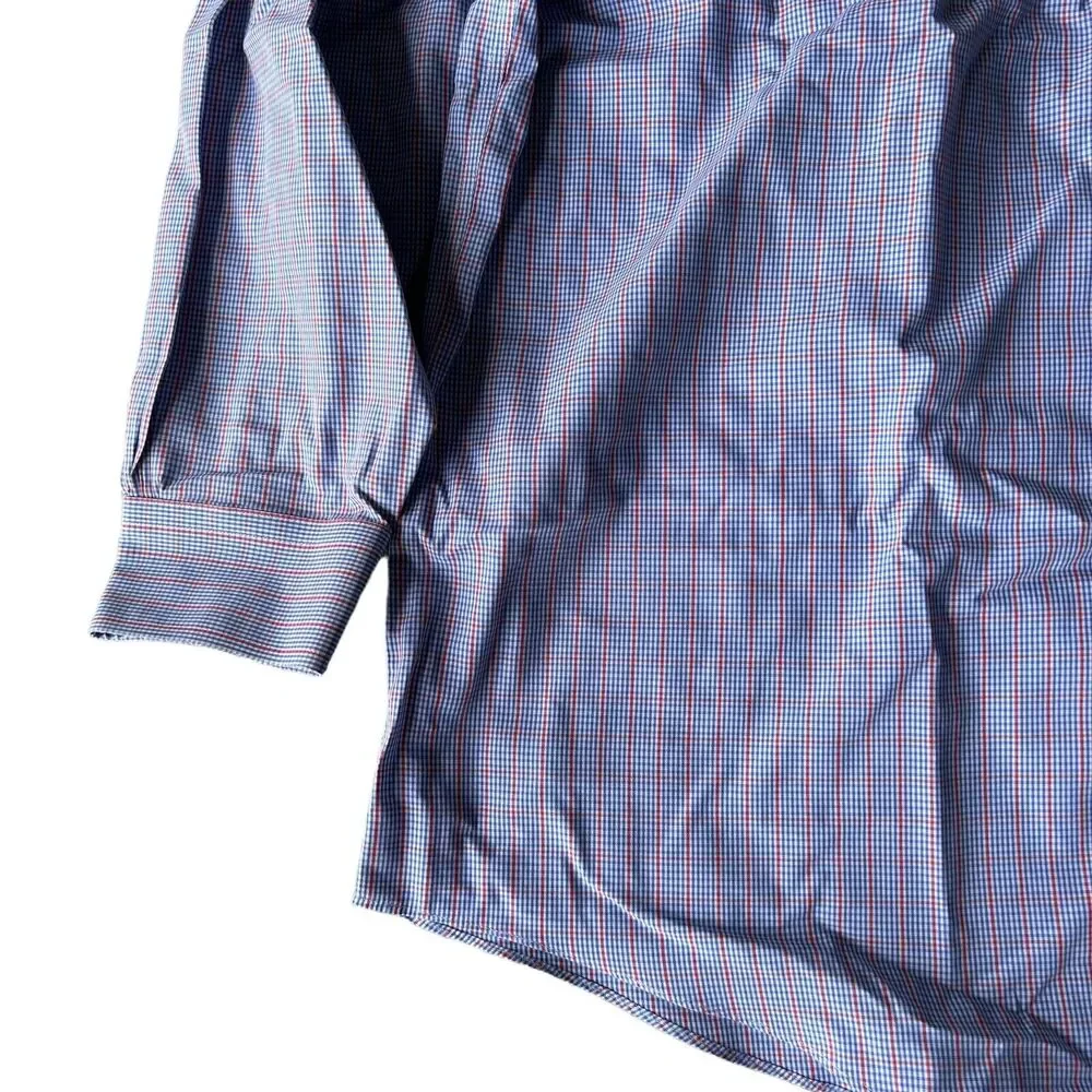 Brooks Brothers 346 Shirt 16.5 4/5 Men's Blue The Original Polo Shirt All Cotton - Picture 8 of 12